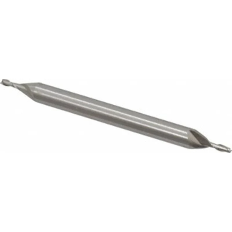 Value Collection 1/16, 3/16 LOC, 3/16 Shank Diam, 2-1/4 OAL, 2 Flute, High Speed Steel Square End Mill Double End, Un...